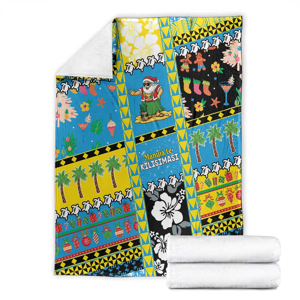Tuvalu Christmas Blanket Festive Beach Vibes - Polynesian Pride