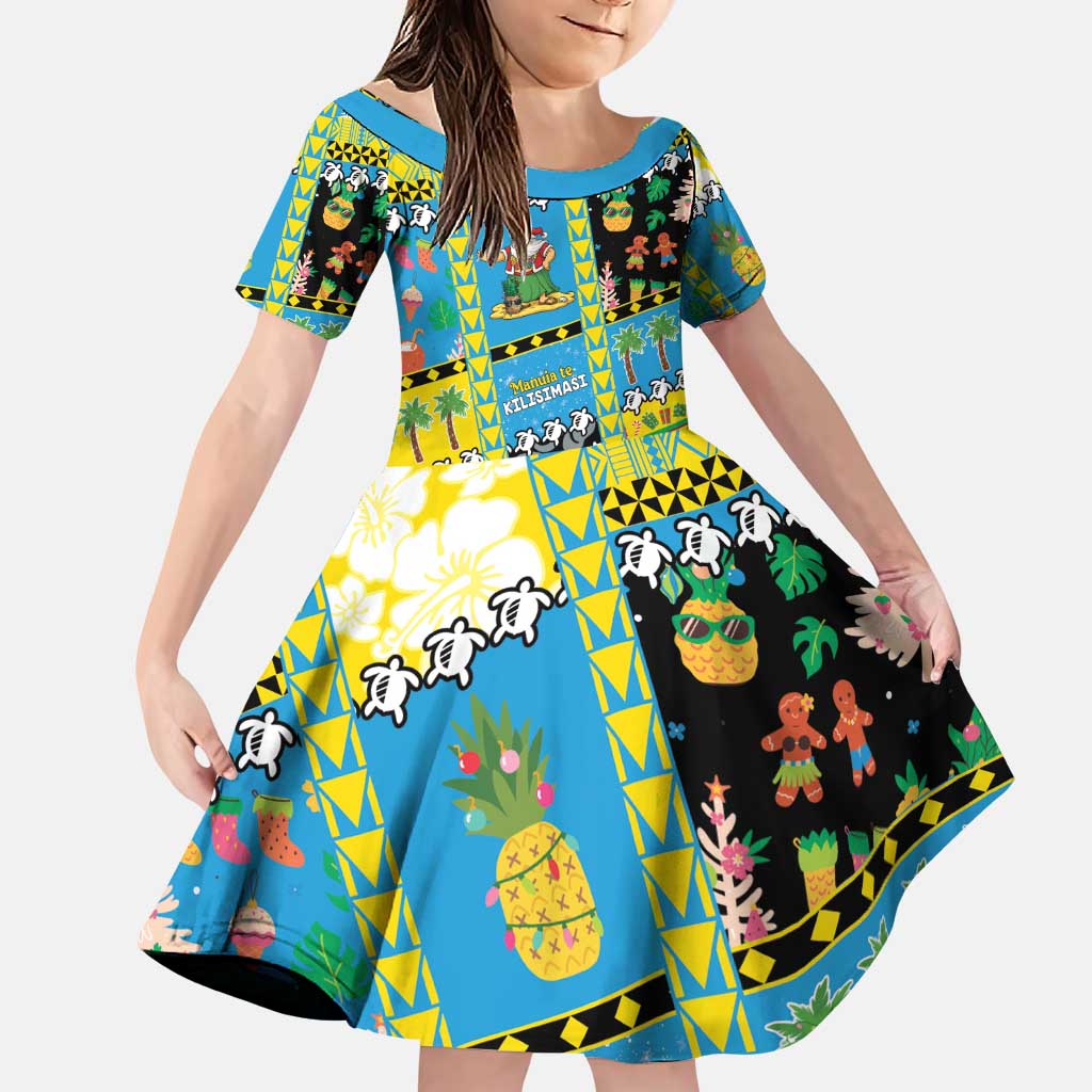 Tuvalu Christmas Family Matching Puletasi and Hawaiian Shirt Festive Beach Vibes - Polynesian Pride