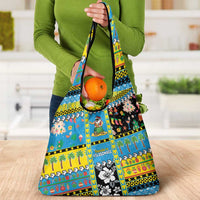 Tuvalu Christmas Grocery Bag Festive Beach Vibes - Polynesian Pride