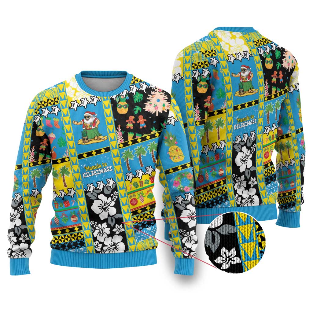 Tuvalu Christmas Ugly Christmas Sweater Festive Beach Vibes - Polynesian Pride