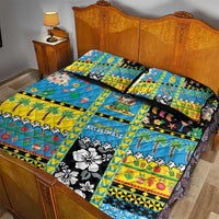 Tuvalu Christmas Quilt Bed Set Festive Beach Vibes - Polynesian Pride