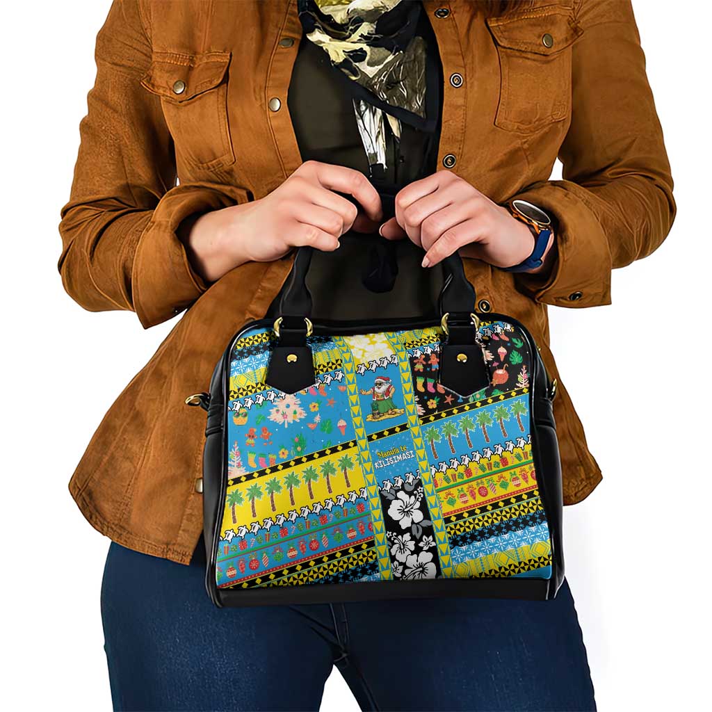 Tuvalu Christmas Shoulder Handbag Festive Beach Vibes - Polynesian Pride