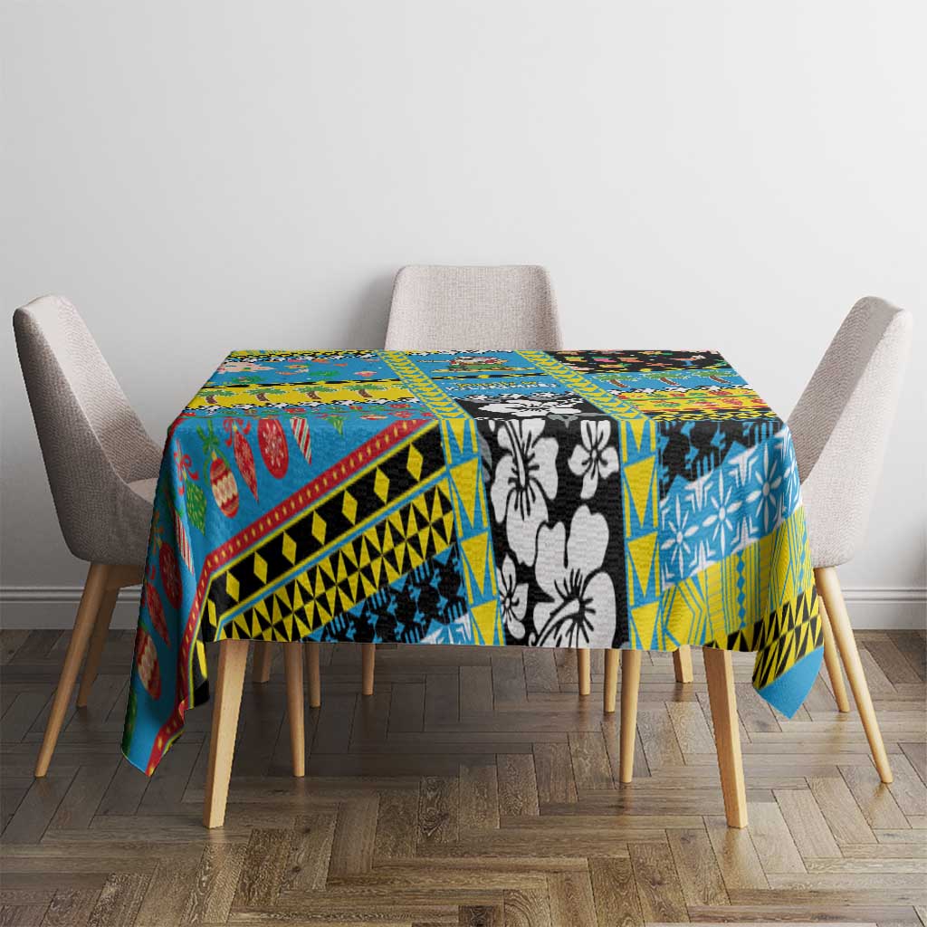 Tuvalu Christmas Tablecloth Festive Beach Vibes - Polynesian Pride