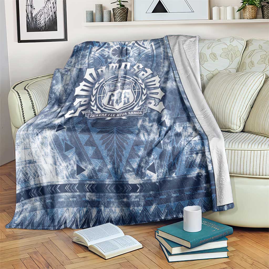 Samoa 685 Blanket Polynesian Pattern Tie Dye Style