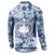 Samoa 685 Button Sweatshirt Polynesian Pattern Tie Dye Style