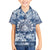 Samoa 685 Family Matching Off The Shoulder Long Sleeve Dress and Hawaiian Shirt Polynesian Pattern Tie Dye Style