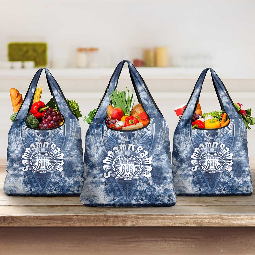 Samoa 685 Grocery Bag Polynesian Pattern Tie Dye Style