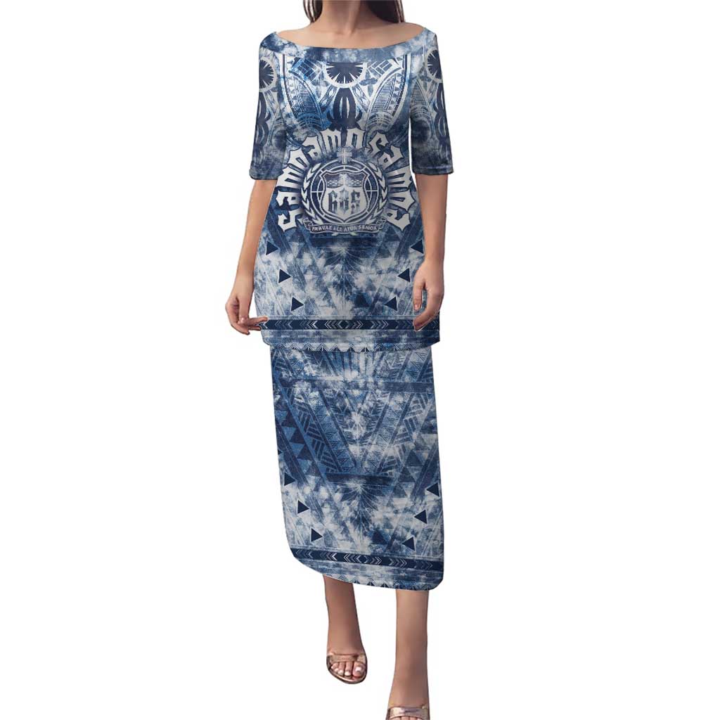 Samoa 685 Puletasi Polynesian Pattern Tie Dye Style