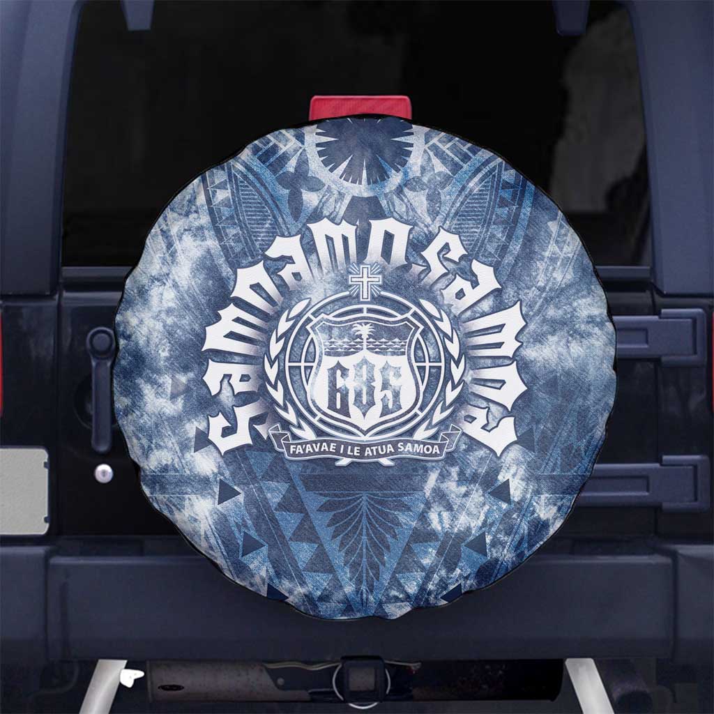 Samoa 685 Spare Tire Cover Polynesian Pattern Tie Dye Style