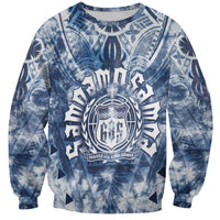 Samoa 685 Sweatshirt Polynesian Pattern Tie Dye Style
