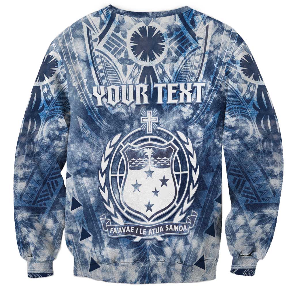 Samoa 685 Sweatshirt Polynesian Pattern Tie Dye Style