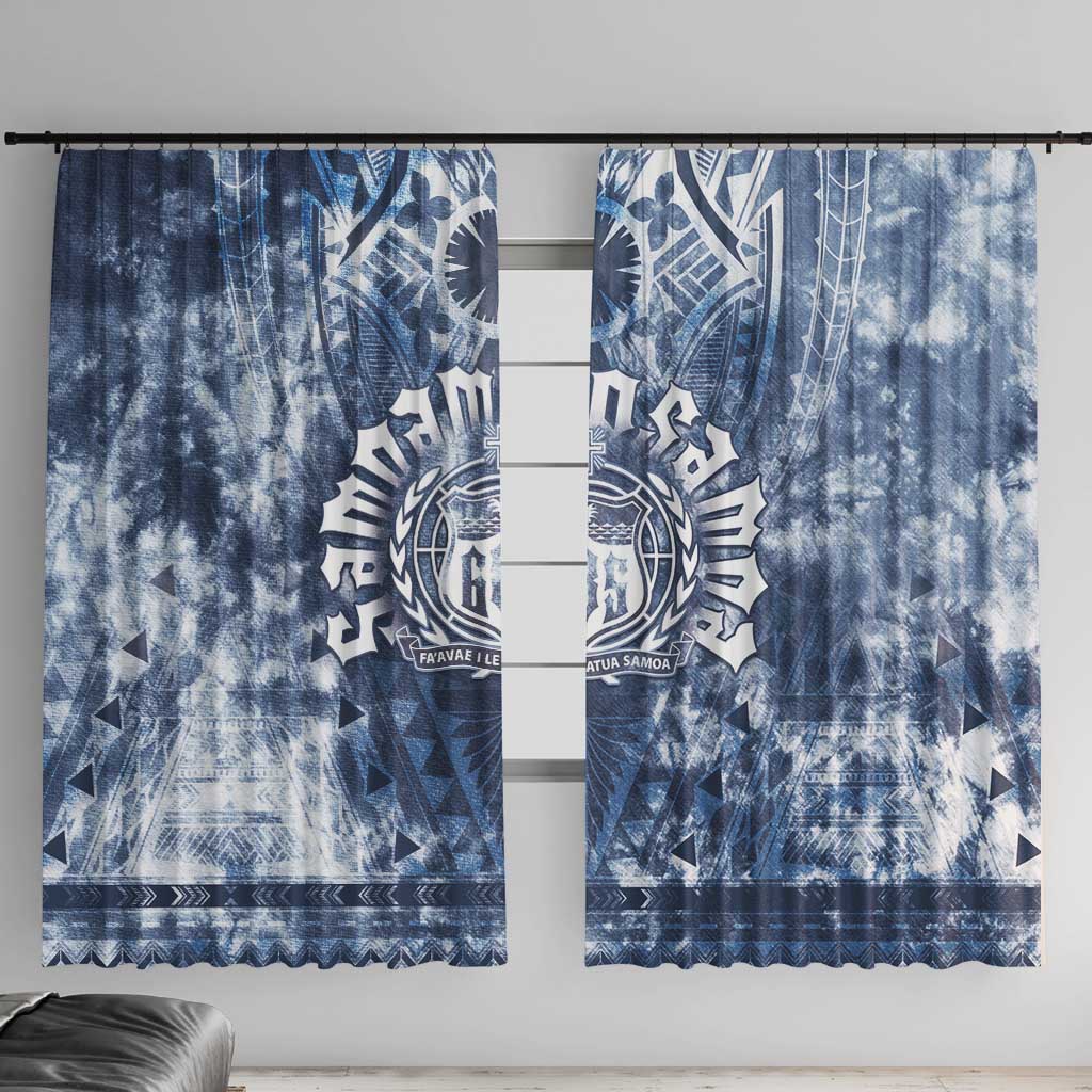 Samoa 685 Window Curtain Polynesian Pattern Tie Dye Style