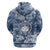 Samoa 685 Zip Hoodie Polynesian Pattern Tie Dye Style