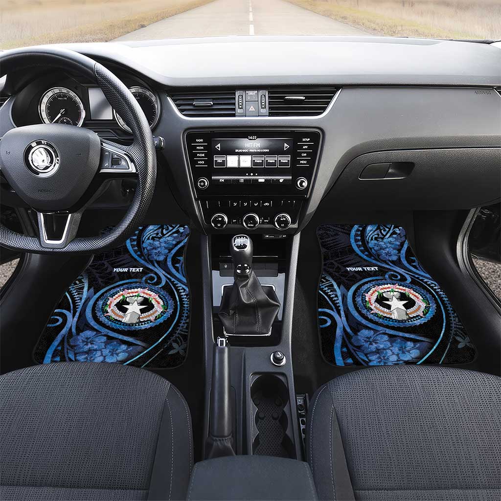 Northern Mariana Islands Car Mats Ocean Floral Pattern LT05