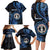 Personalized Northern Mariana Islands Family Matching Long Sleeve Bodycon Dress and Hawaiian Shirt Ocean Floral Pattern