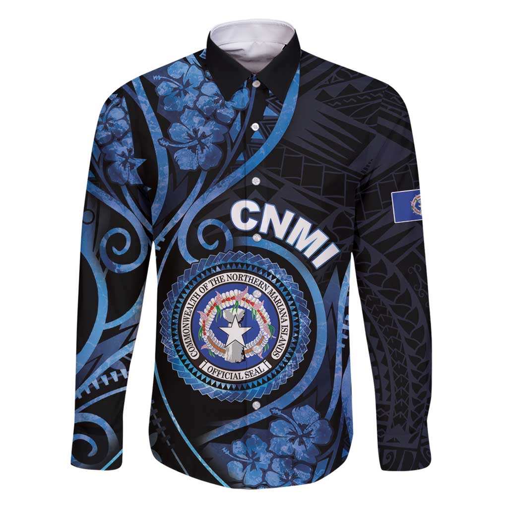 Personalized Northern Mariana Islands Family Matching Mermaid Dress and Hawaiian Shirt Ocean Floral Pattern