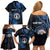 Personalized Northern Mariana Islands Family Matching Off Shoulder Short Dress and Hawaiian Shirt Ocean Floral Pattern