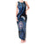 Personalized Northern Mariana Islands Tank Maxi Dress Ocean Floral Pattern