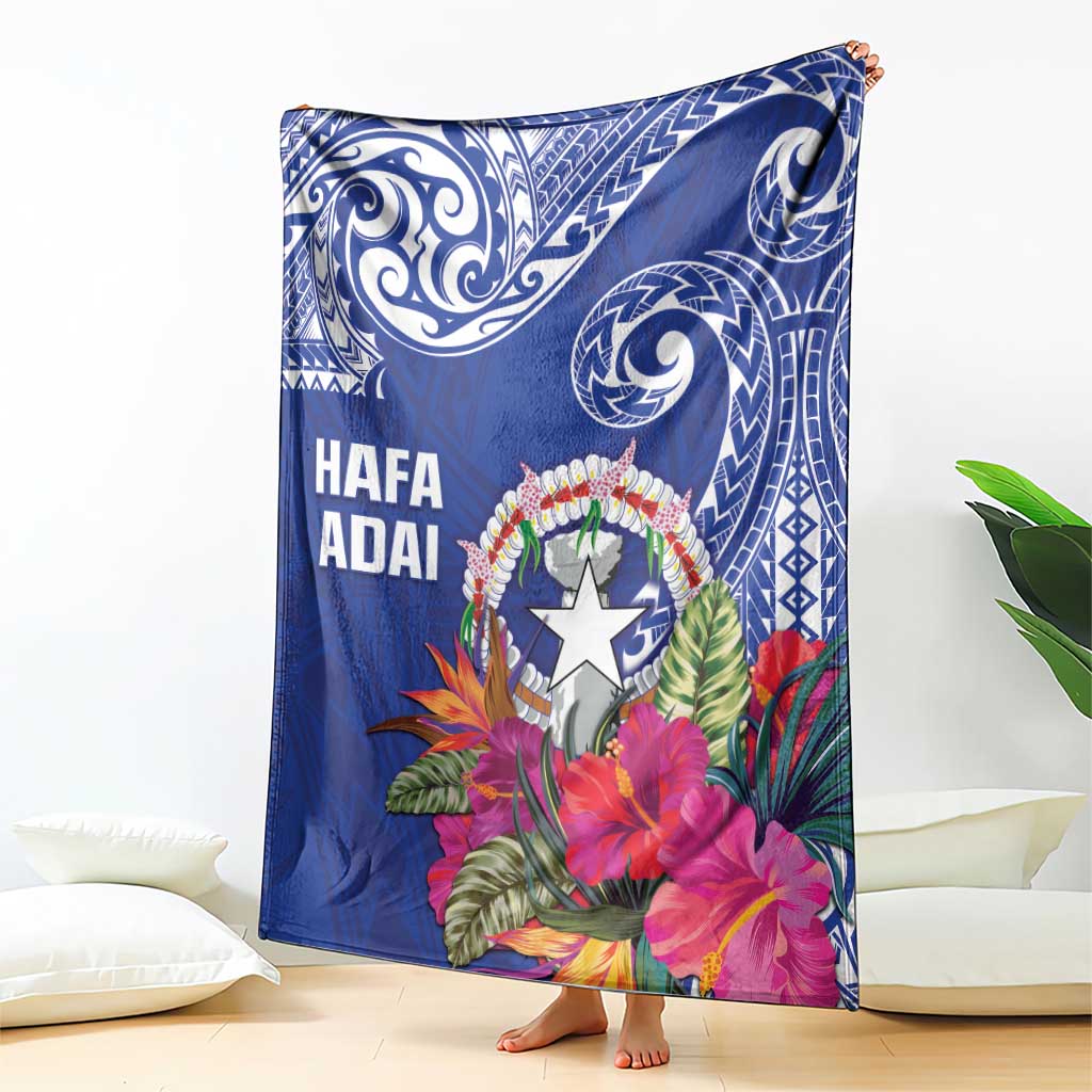 Hafa Adai Northern Mariana Islands Blanket Polynesian Tribal Pattern LT05