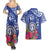 Hafa Adai Northern Mariana Islands Couples Matching Summer Maxi Dress and Hawaiian Shirt Polynesian Tribal Pattern