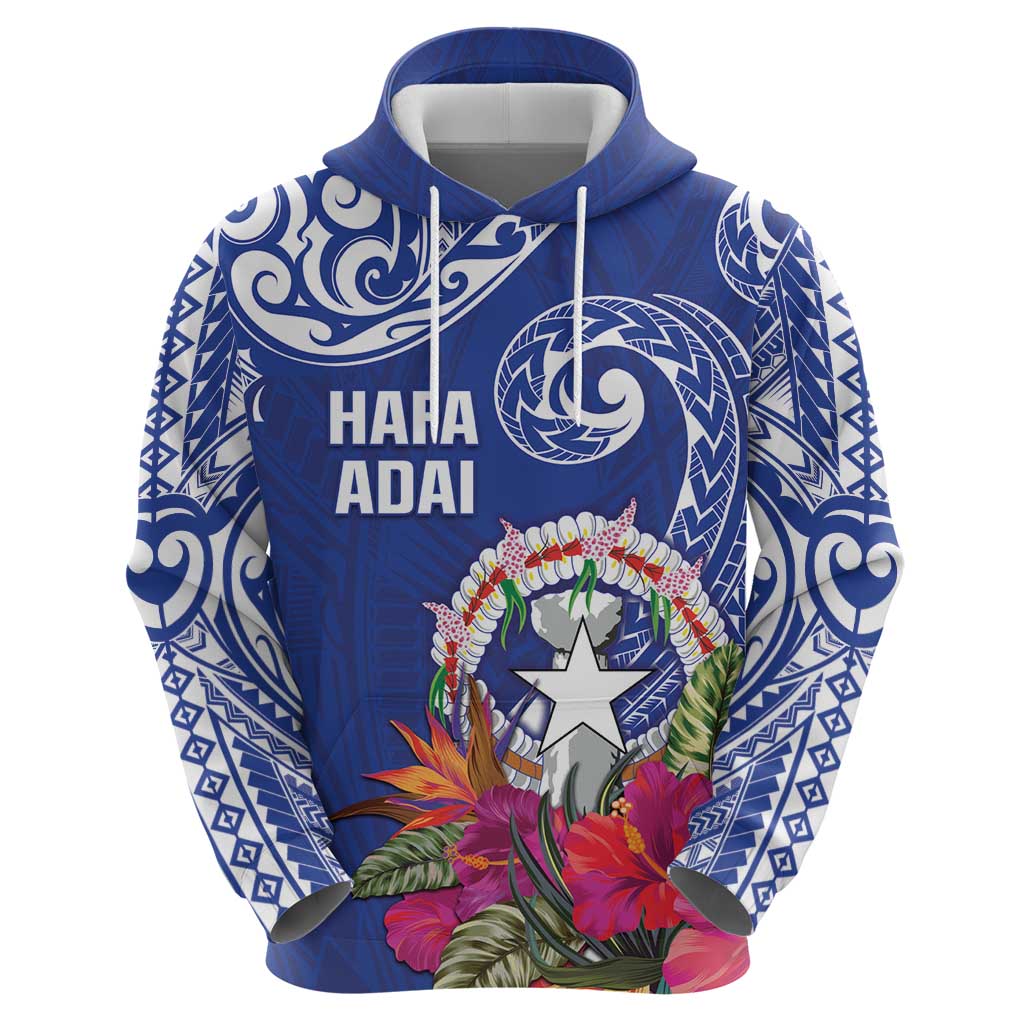 Hafa Adai Northern Mariana Islands Hoodie Polynesian Tribal Pattern