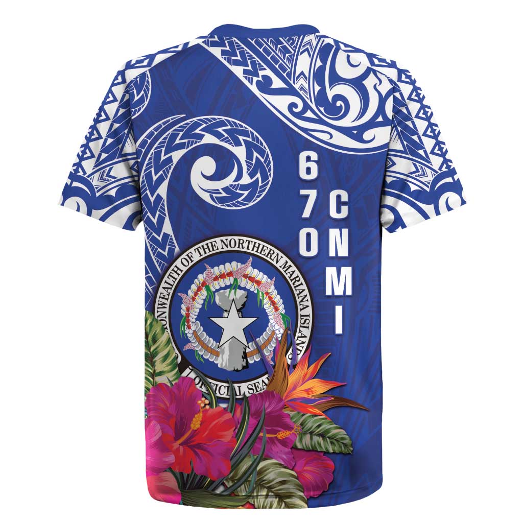 Hafa Adai Northern Mariana Islands Rugby Jersey Polynesian Tribal Pattern