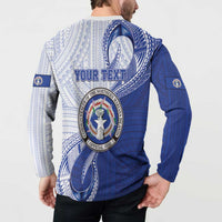 Personalized Northern Mariana Islands Button Sweatshirt CNMI Seal