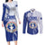 Personalized Northern Mariana Islands Couples Matching Long Sleeve Bodycon Dress and Long Sleeve Button Shirt CNMI Seal