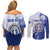 Personalized Northern Mariana Islands Couples Matching Off Shoulder Short Dress and Long Sleeve Button Shirt CNMI Seal