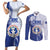 Personalized Northern Mariana Islands Couples Matching Short Sleeve Bodycon Dress and Long Sleeve Button Shirt CNMI Seal