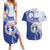 Personalized Northern Mariana Islands Couples Matching Summer Maxi Dress and Hawaiian Shirt CNMI Seal