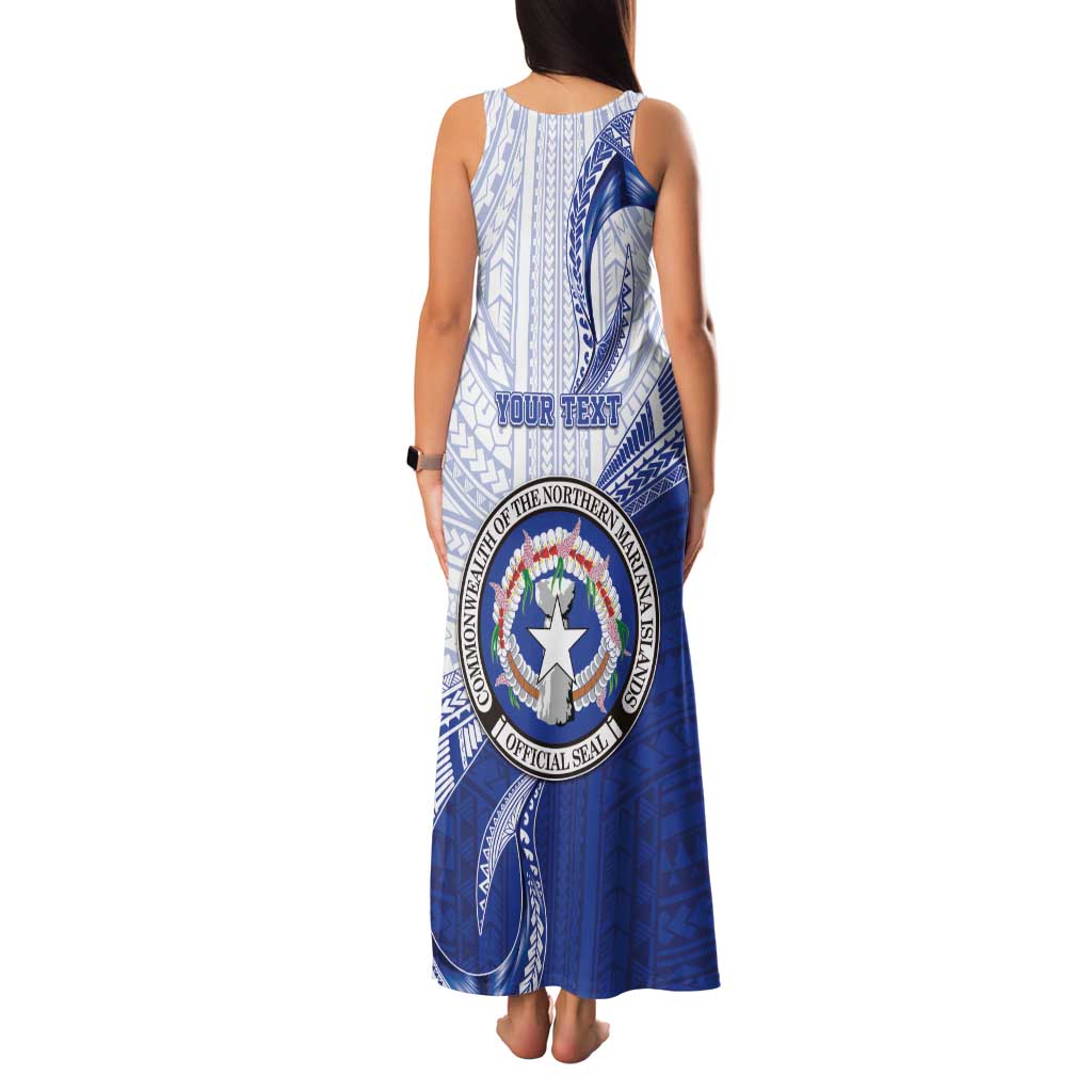 Personalized Northern Mariana Islands Family Matching Tank Maxi Dress and Hawaiian Shirt CNMI Seal