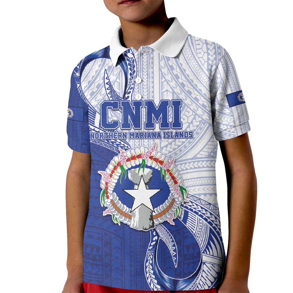 Personalized Northern Mariana Islands Kid Polo Shirt CNMI Seal