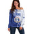 Personalized Northern Mariana Islands Off Shoulder Sweater CNMI Seal