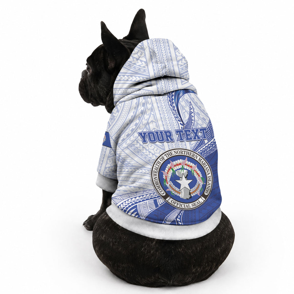 Personalized Northern Mariana Islands Pet Hoodie CNMI Seal