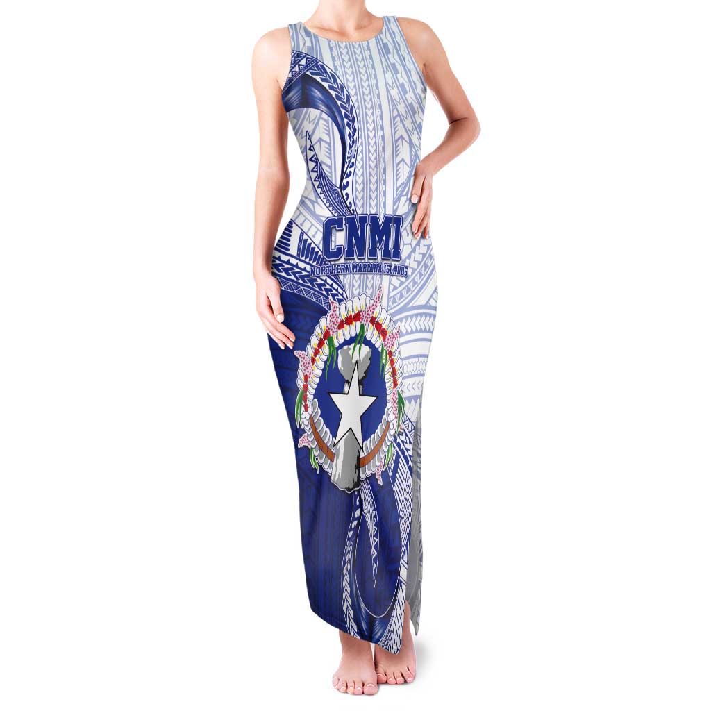 Personalized Northern Mariana Islands Tank Maxi Dress CNMI Seal