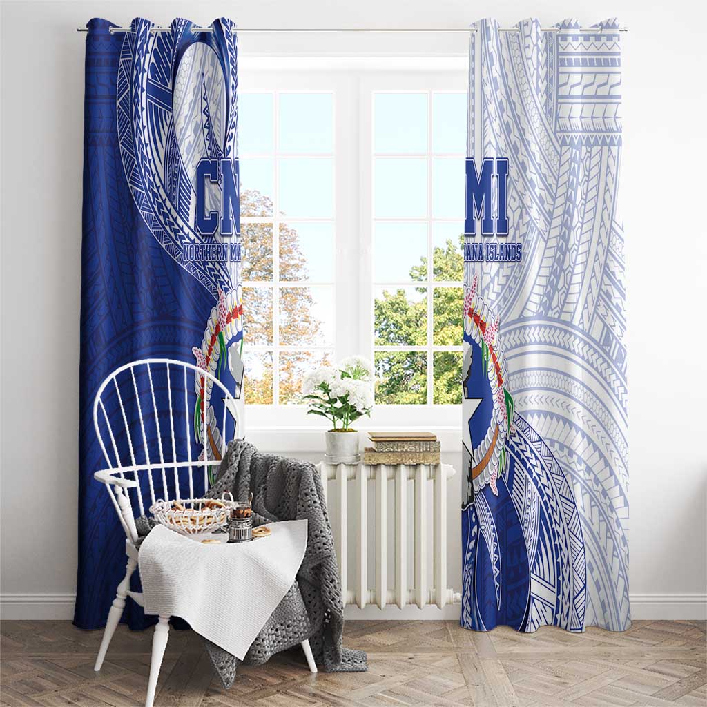 Northern Mariana Islands Window Curtain CNMI Seal LT05