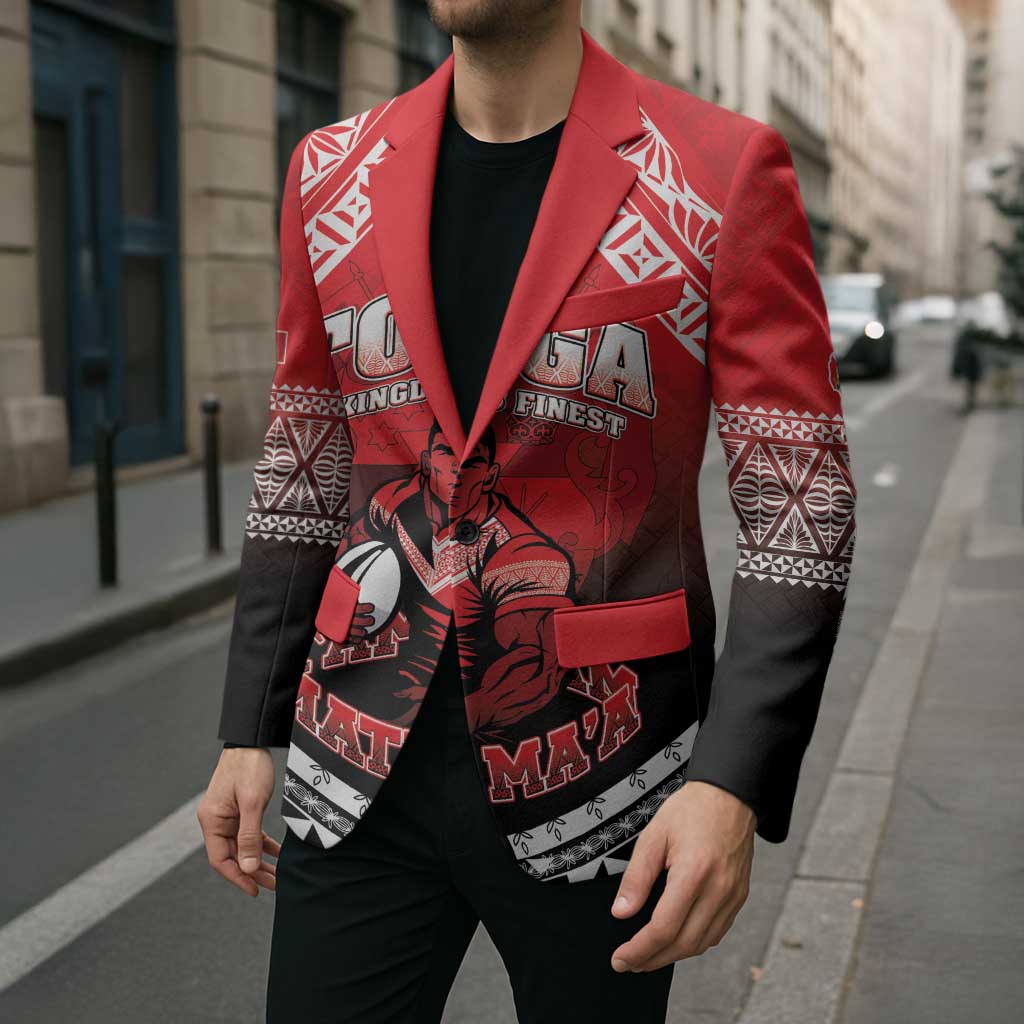 Custom Rugby Tonga MMT Blazer Mana O Tonga - Polynesian Pride