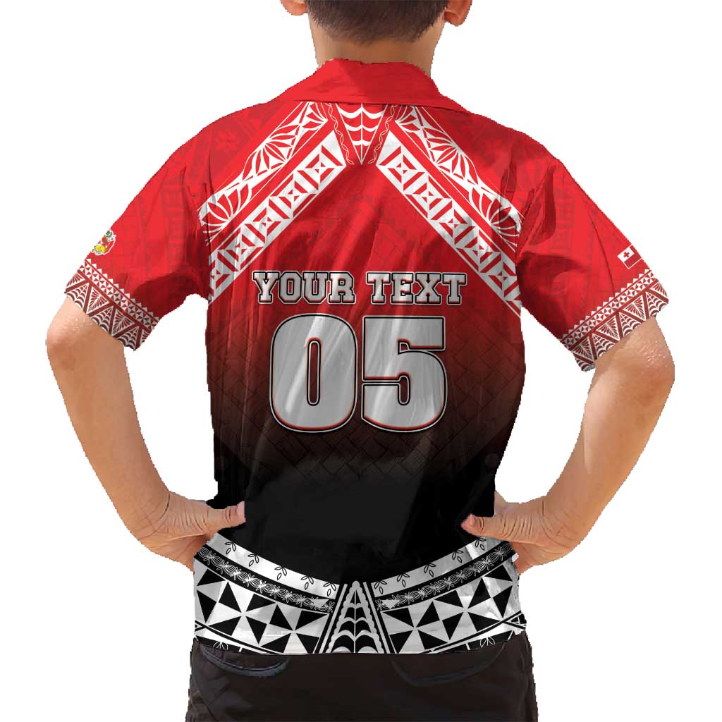 Custom Rugby Tonga MMT Family Matching Off Shoulder Short Dress and Hawaiian Shirt Mana O Tonga - Polynesian Pride
