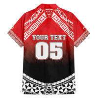 Custom Rugby Tonga MMT Family Matching Off Shoulder Short Dress and Hawaiian Shirt Mana O Tonga - Polynesian Pride