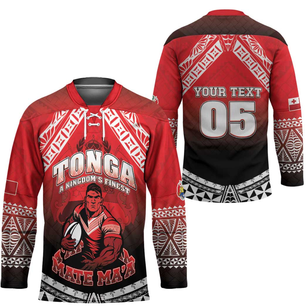 Custom Rugby Tonga MMT Hockey Jersey Mana O Tonga - Polynesian Pride