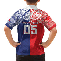Custom Rugby Samoa And Tonga Family Matching Tank Maxi Dress and Hawaiian Shirt Toa Samoa With Mate Maa - Polynesian Pride