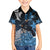 New Zealand Huia Bird Family Matching Long Sleeve Bodycon Dress and Hawaiian Shirt Aotearoa Maori Pattern