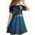 New Zealand Huia Bird Family Matching Mermaid Dress and Hawaiian Shirt Aotearoa Maori Pattern