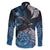 New Zealand Huia Bird Family Matching Mermaid Dress and Hawaiian Shirt Aotearoa Maori Pattern