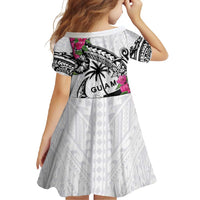 Guam Chamorro Family Matching Mermaid Dress and Hawaiian Shirt Bougainvillea White Polynesian Tribal Pattern LT05 - Polynesian Pride