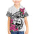 Guam Chamorro Family Matching Mermaid Dress and Hawaiian Shirt Bougainvillea White Polynesian Tribal Pattern