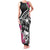 Guam Chamorro Family Matching Tank Maxi Dress and Hawaiian Shirt Bougainvillea Black Polynesian Tribal Pattern