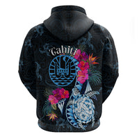 Tahiti Ia Orana Hoodie Polynesian Turtle With Coat Of Arms LT05 - Polynesian Pride