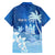 Personalised Bula Fiji Hawaiian Shirt Fijian Masi Pattern With Blue Coat Of Arms LT05 - Polynesian Pride